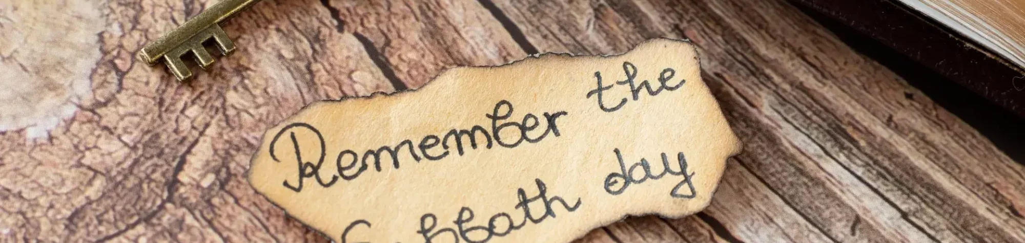 Remember,Sabbath,Day,Handwritten,Quote,On,Ancient,,Old-fashioned,Paper,,Vintage Sabbath for Christians